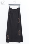 SWAYING 25 Early Spring Crochet Detail Skirt SW-SW25PS3B03-HEIHUI Gray and Black SW25PS3B03